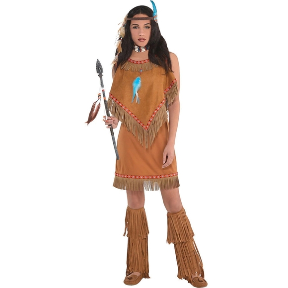Native Princess Halloween Adult M Costume - Picture 1 of 4